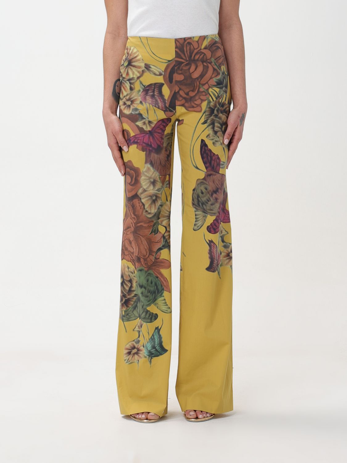 Alberta Ferretti Trousers ALBERTA FERRETTI Woman colour Yellow