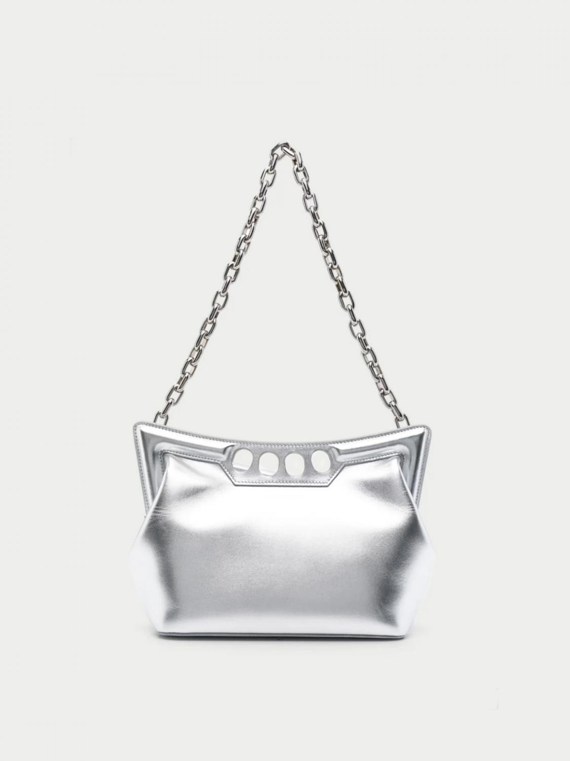 Alexander McQueen Crossbody Bags ALEXANDER MCQUEEN Woman color Silver