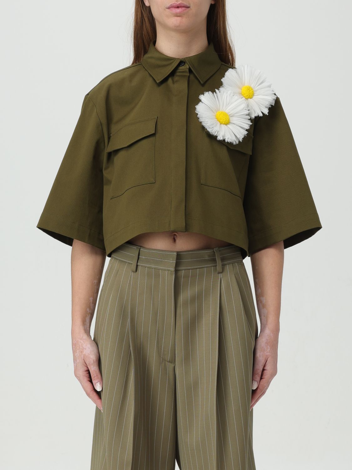 Msgm Shirt MSGM Woman colour Military