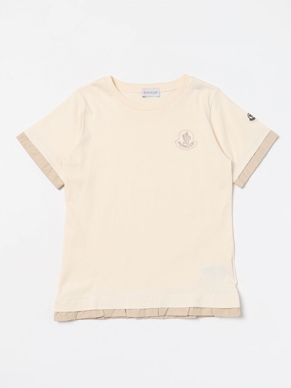 Moncler T-Shirt MONCLER Kids colour Cream