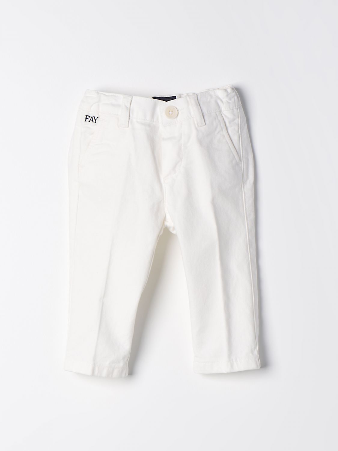 Fay Junior Trousers FAY JUNIOR Kids colour Ivory