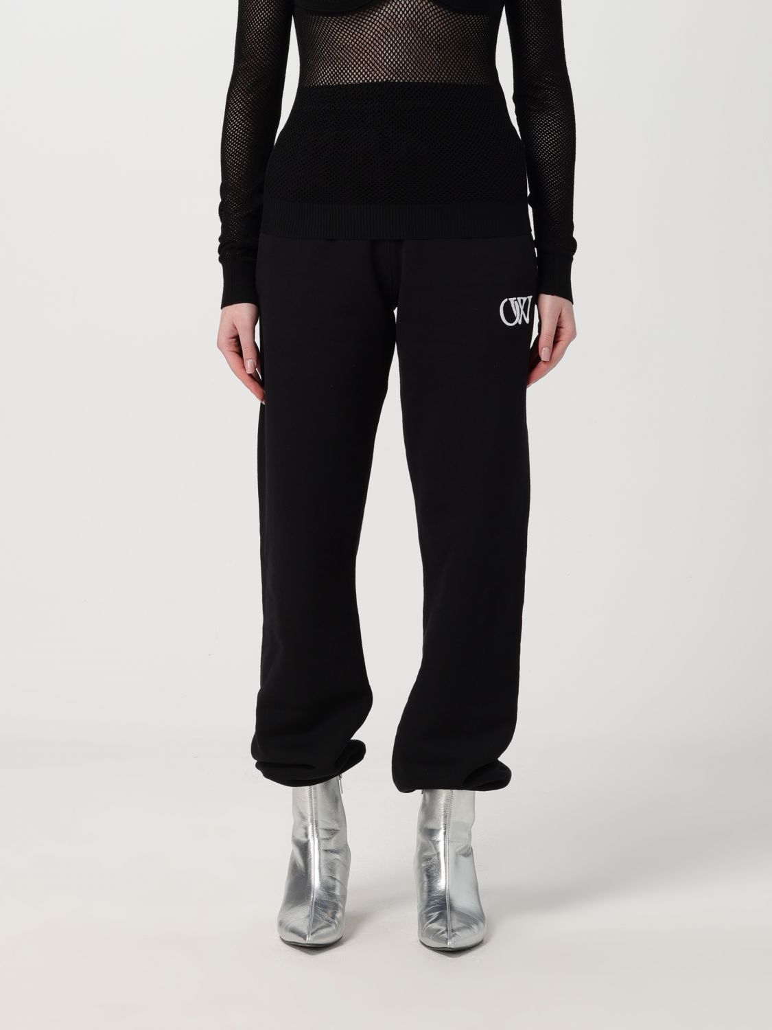 OFF-WHITE Trousers OFF-WHITE Woman colour Black