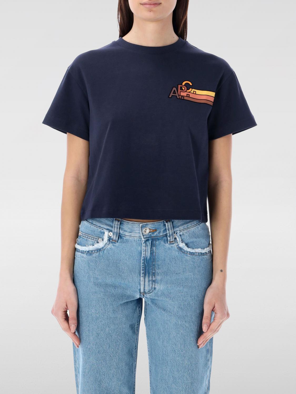 A.P.C. T-Shirt A. P.C. Woman color Blue