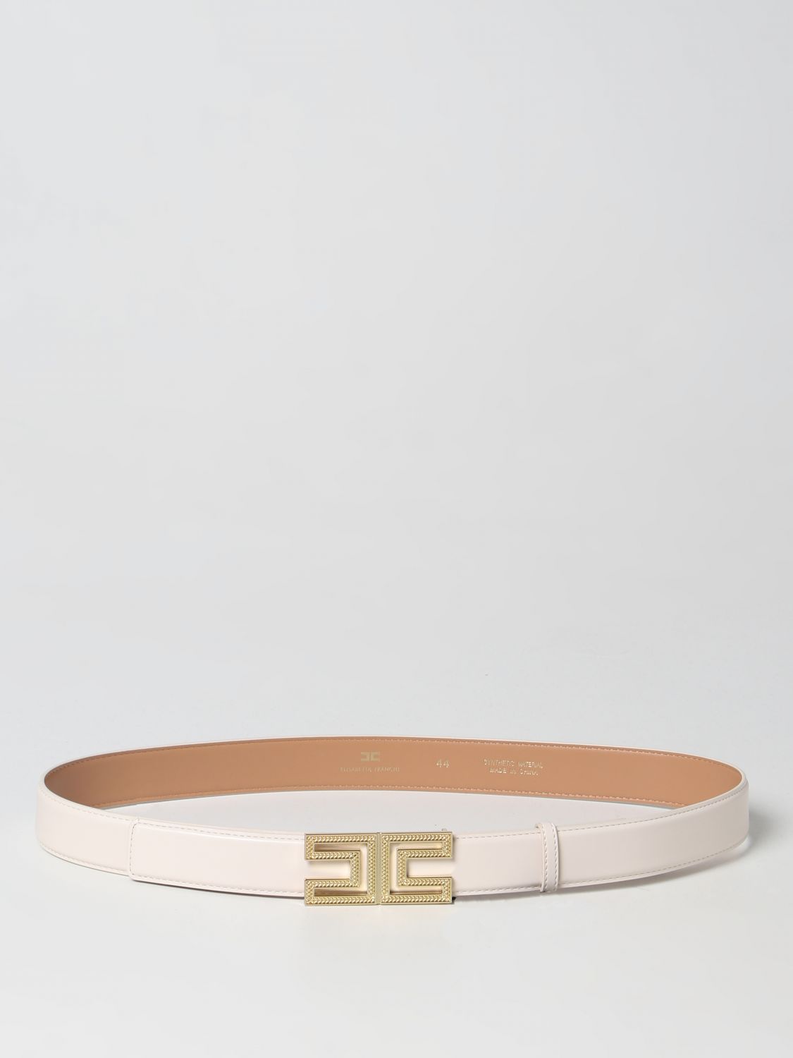 Elisabetta Franchi Belt ELISABETTA FRANCHI Woman colour Yellow Cream