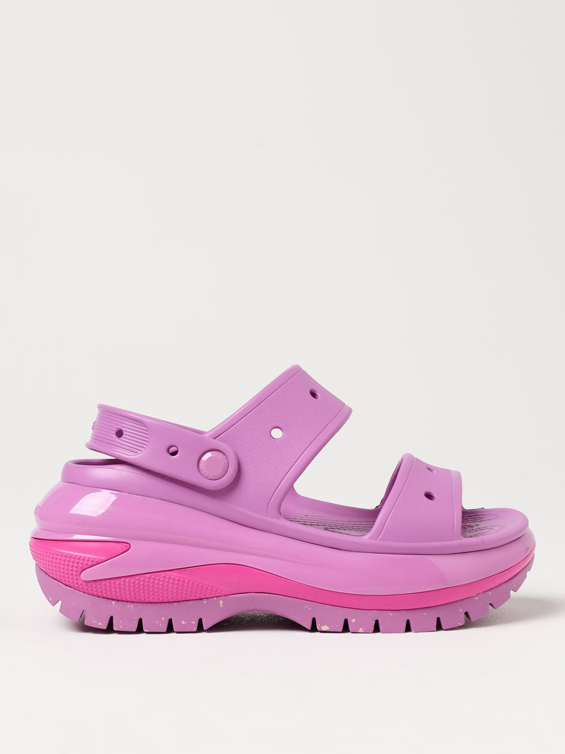 Crocs Flat Sandals CROCS Woman colour Violet