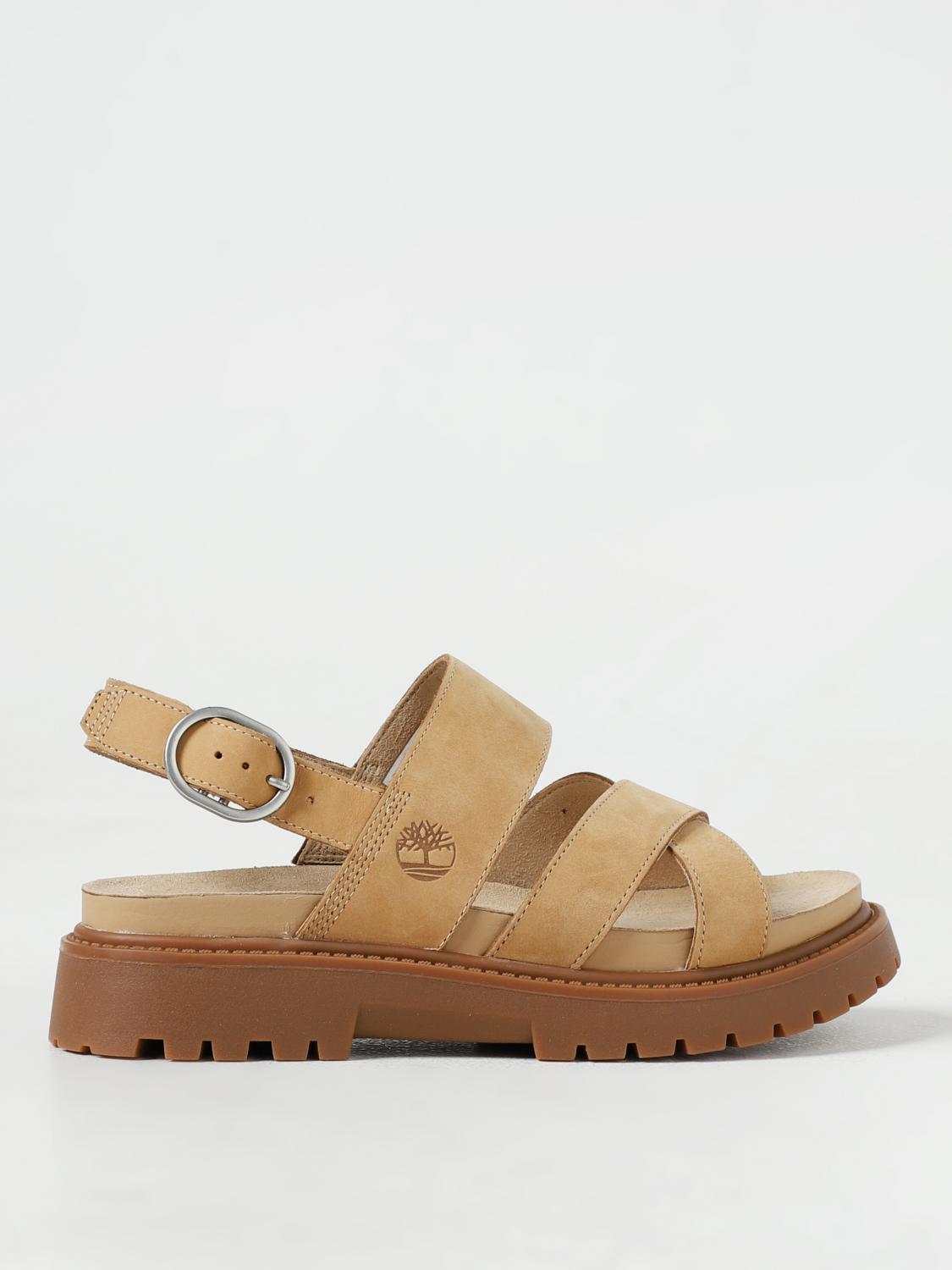 Timberland Flat Sandals TIMBERLAND Woman colour Beige