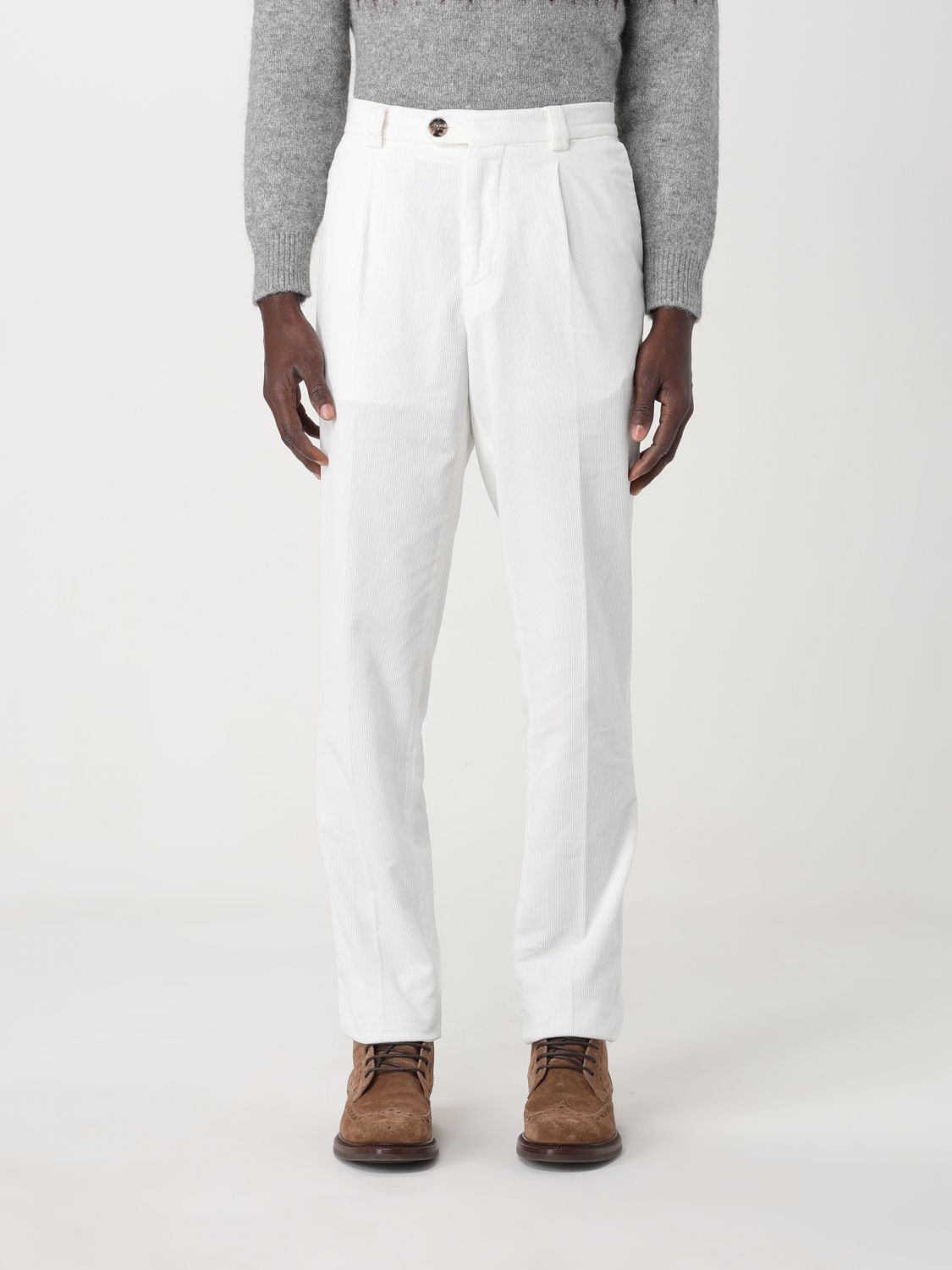 Brunello Cucinelli Trousers BRUNELLO CUCINELLI Men colour White