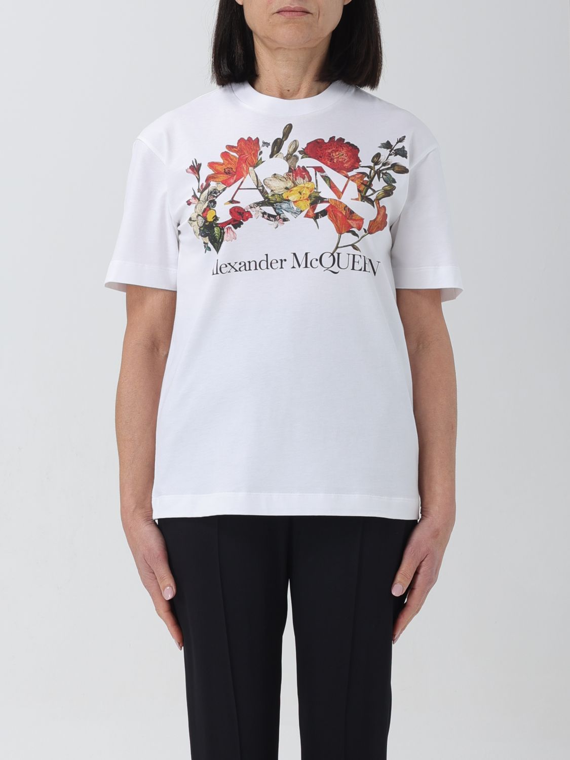 Alexander McQueen T-Shirt ALEXANDER MCQUEEN Woman colour White