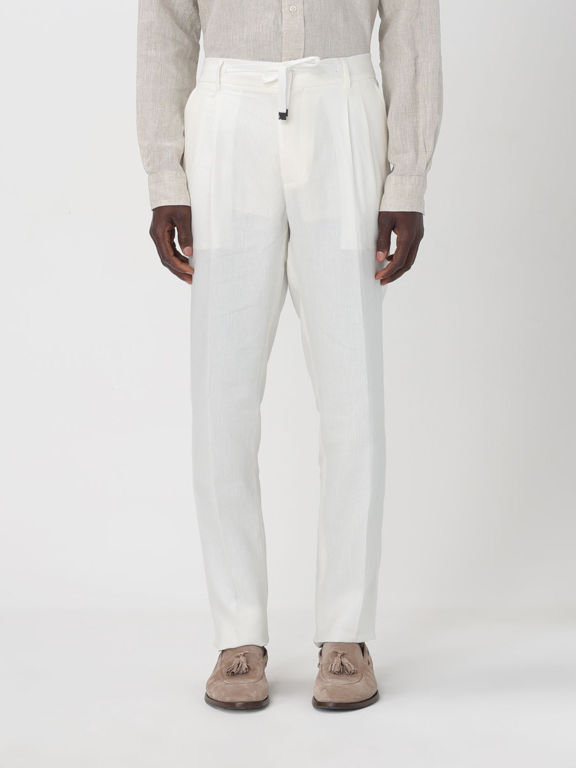 Brian Dales Trousers BRIAN DALES Men colour White