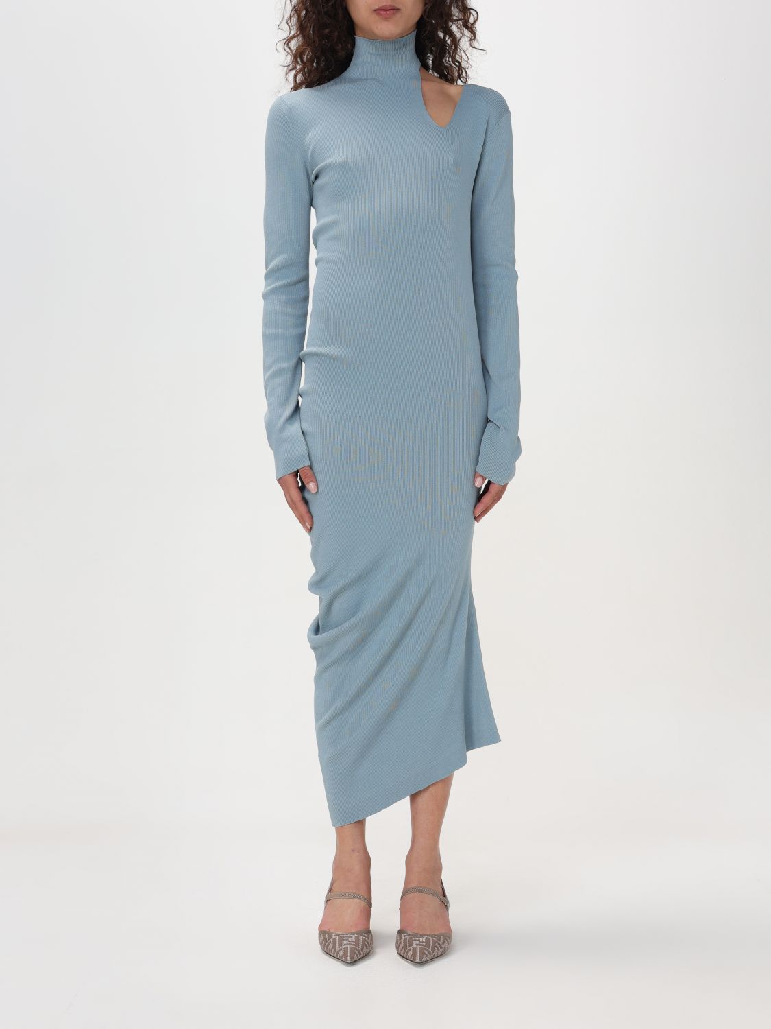 FENDI Dress FENDI Woman colour Sky Blue