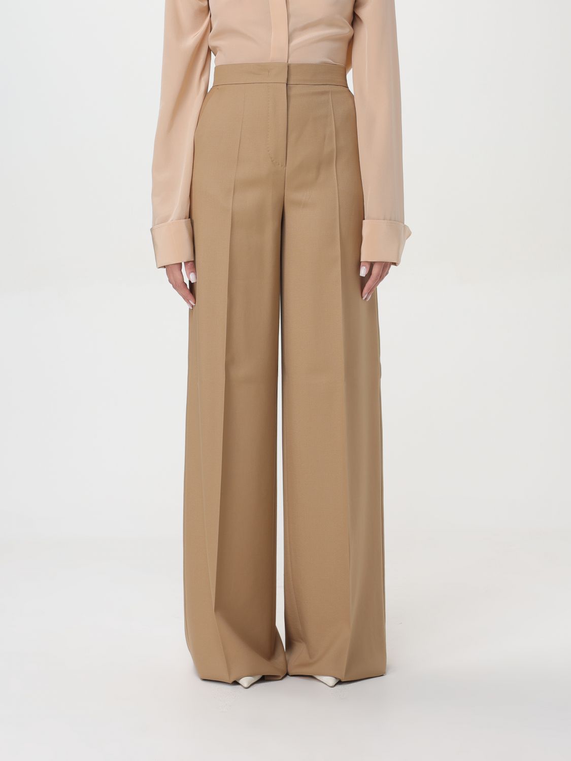 Max Mara Pants MAX MARA Woman color Camel