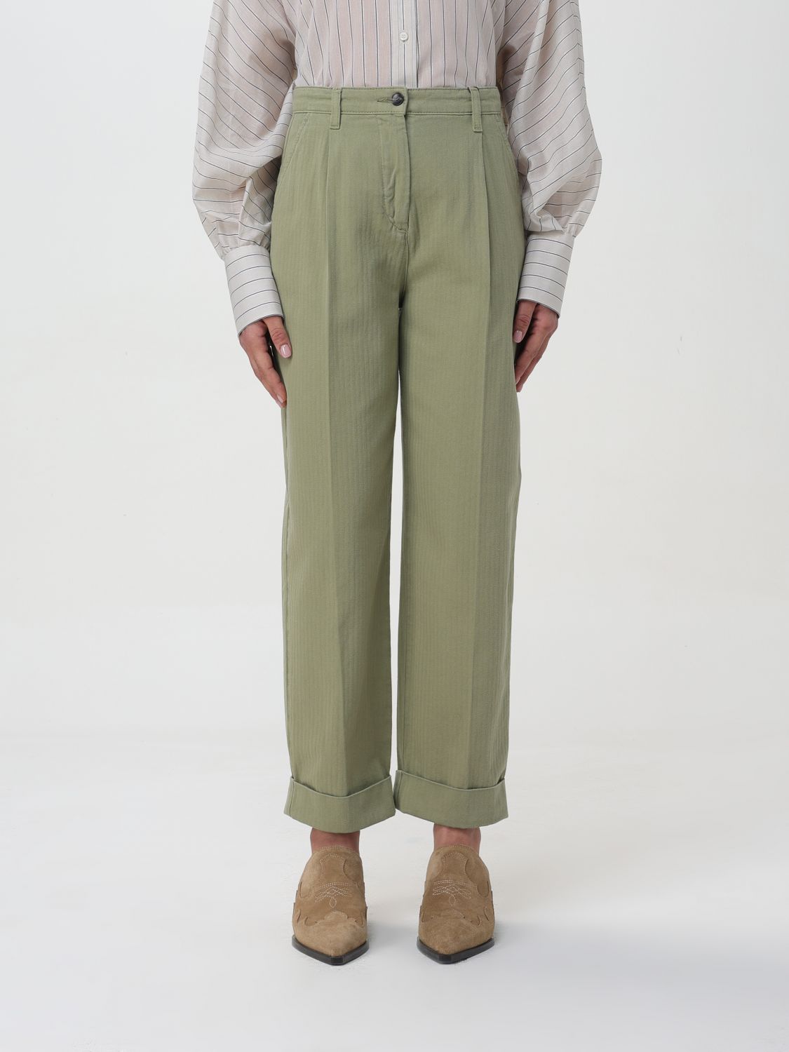 Etro Trousers ETRO Woman colour Green