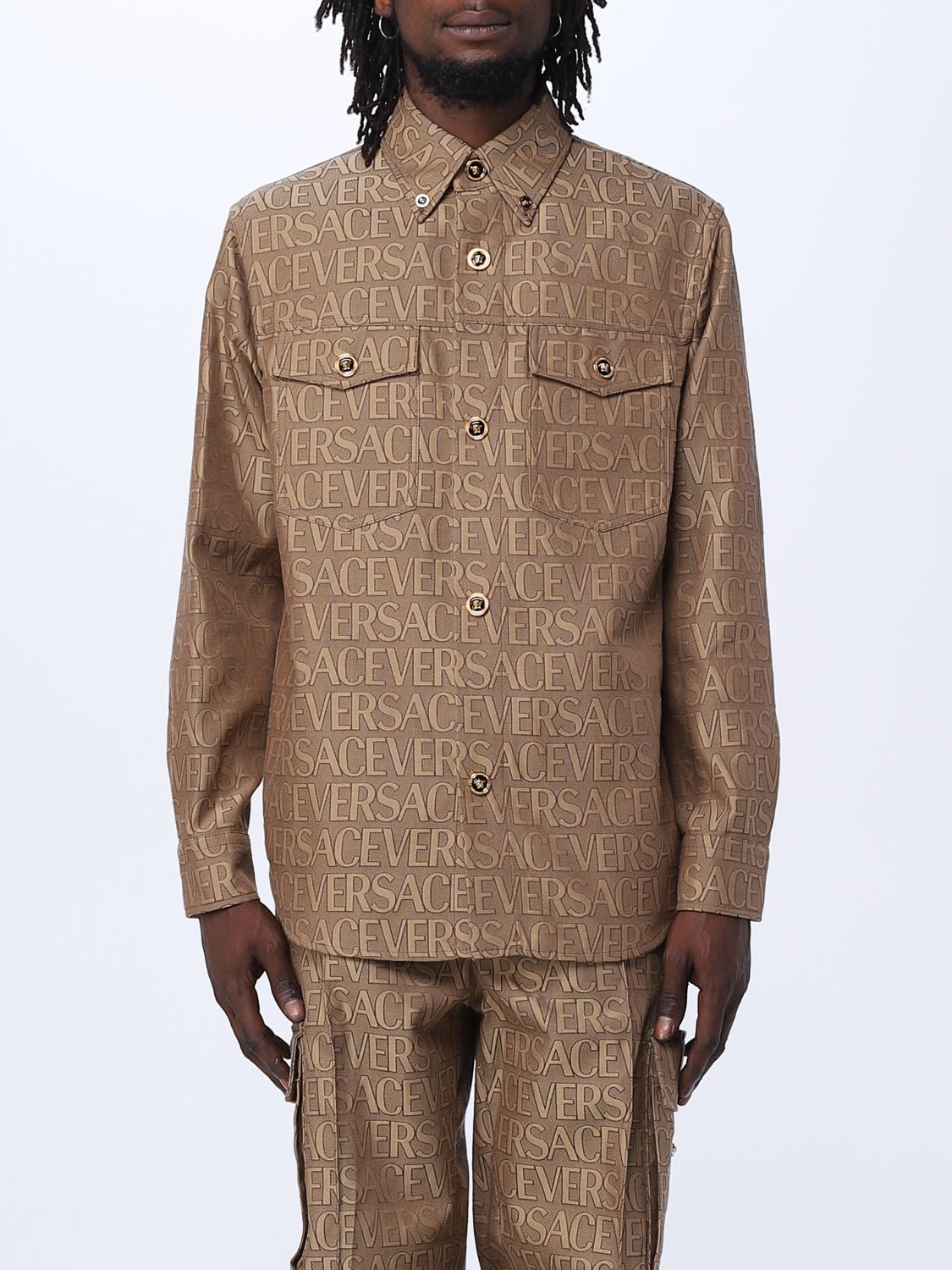 Versace Shirt VERSACE Men colour Sand