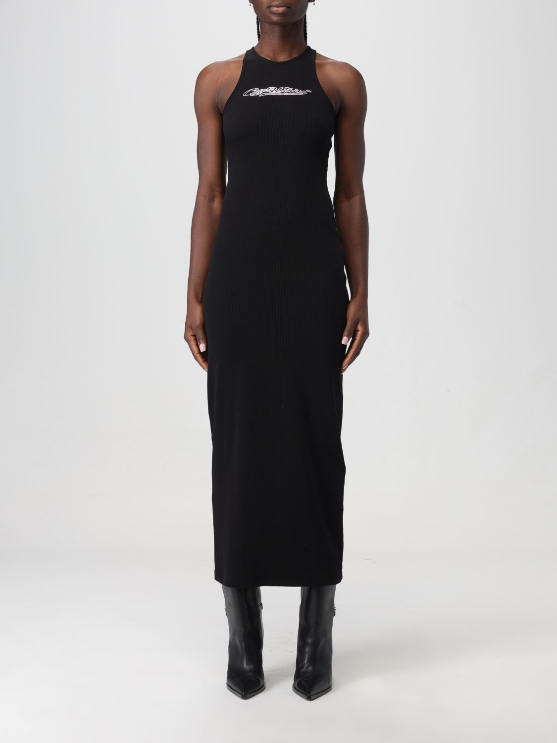 OFF-WHITE Dress OFF-WHITE Woman colour Black