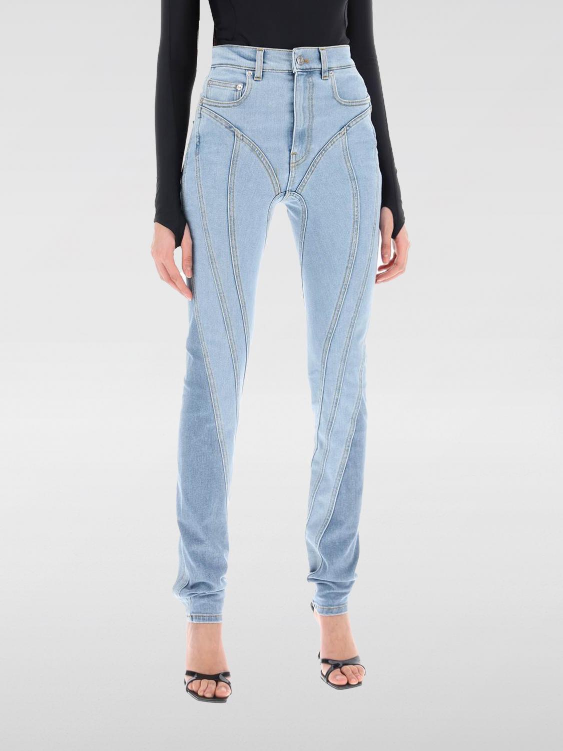 Mugler Pants MUGLER Woman color Blue