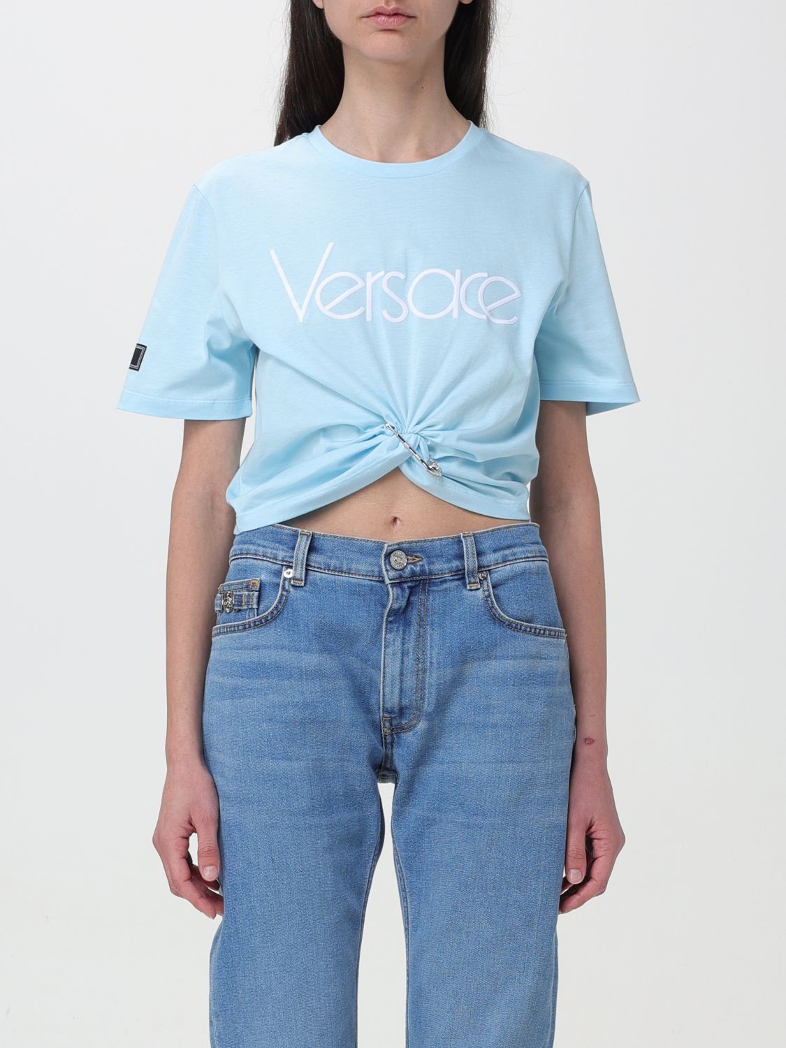 Versace T-Shirt VERSACE Woman colour Blue