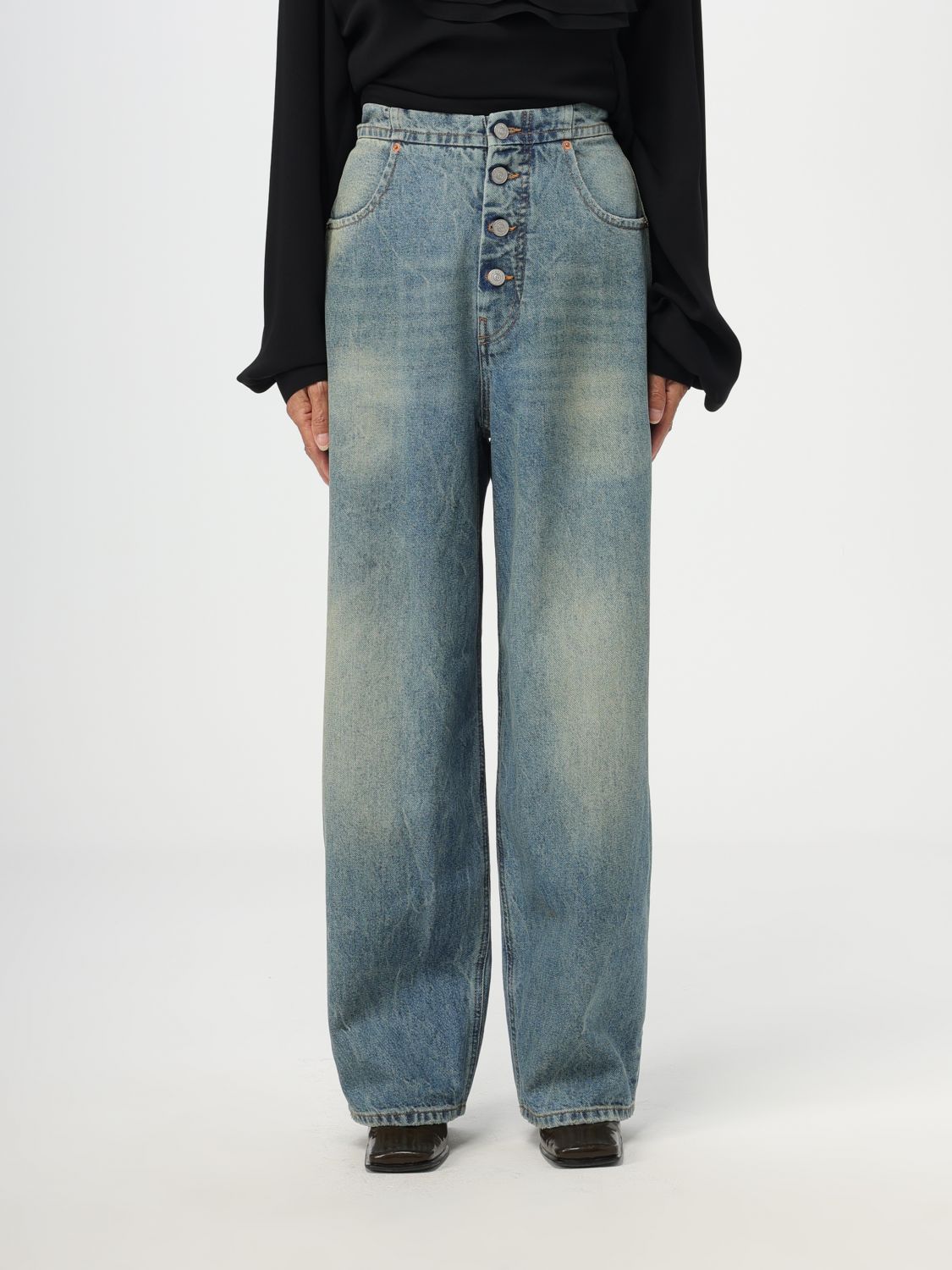 MM6 Maison Margiela Jeans MM6 MAISON MARGIELA Woman colour Blue