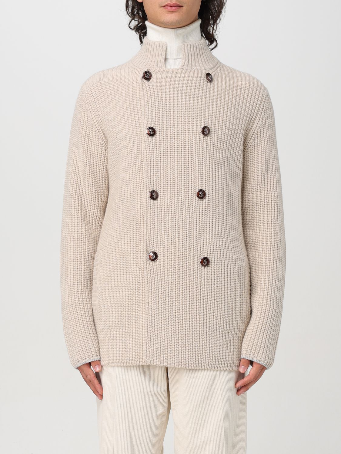 Brunello Cucinelli Cardigan BRUNELLO CUCINELLI Men color Beige