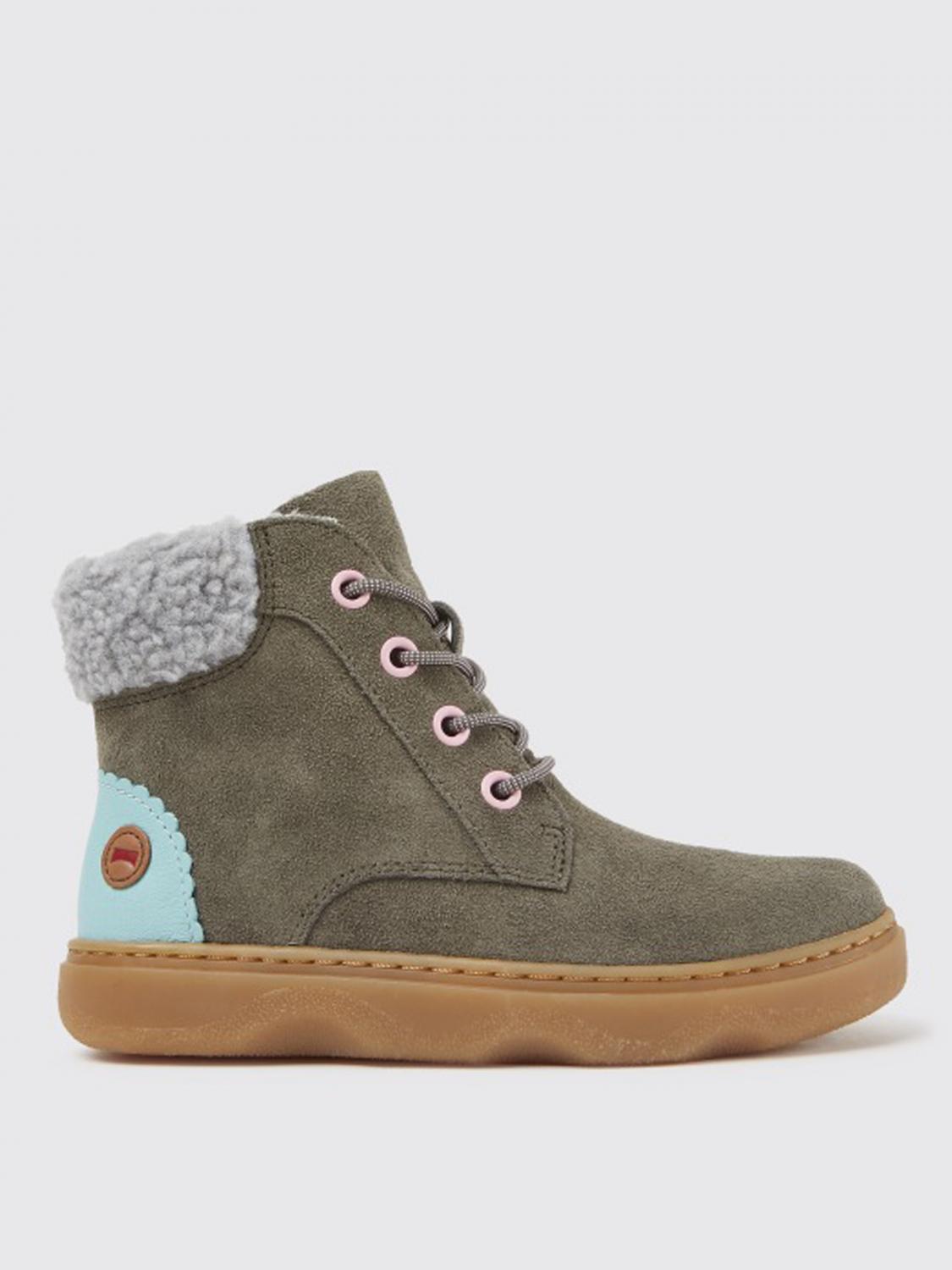 Camper Kido Camper ankle boot in calfskin and nabuk