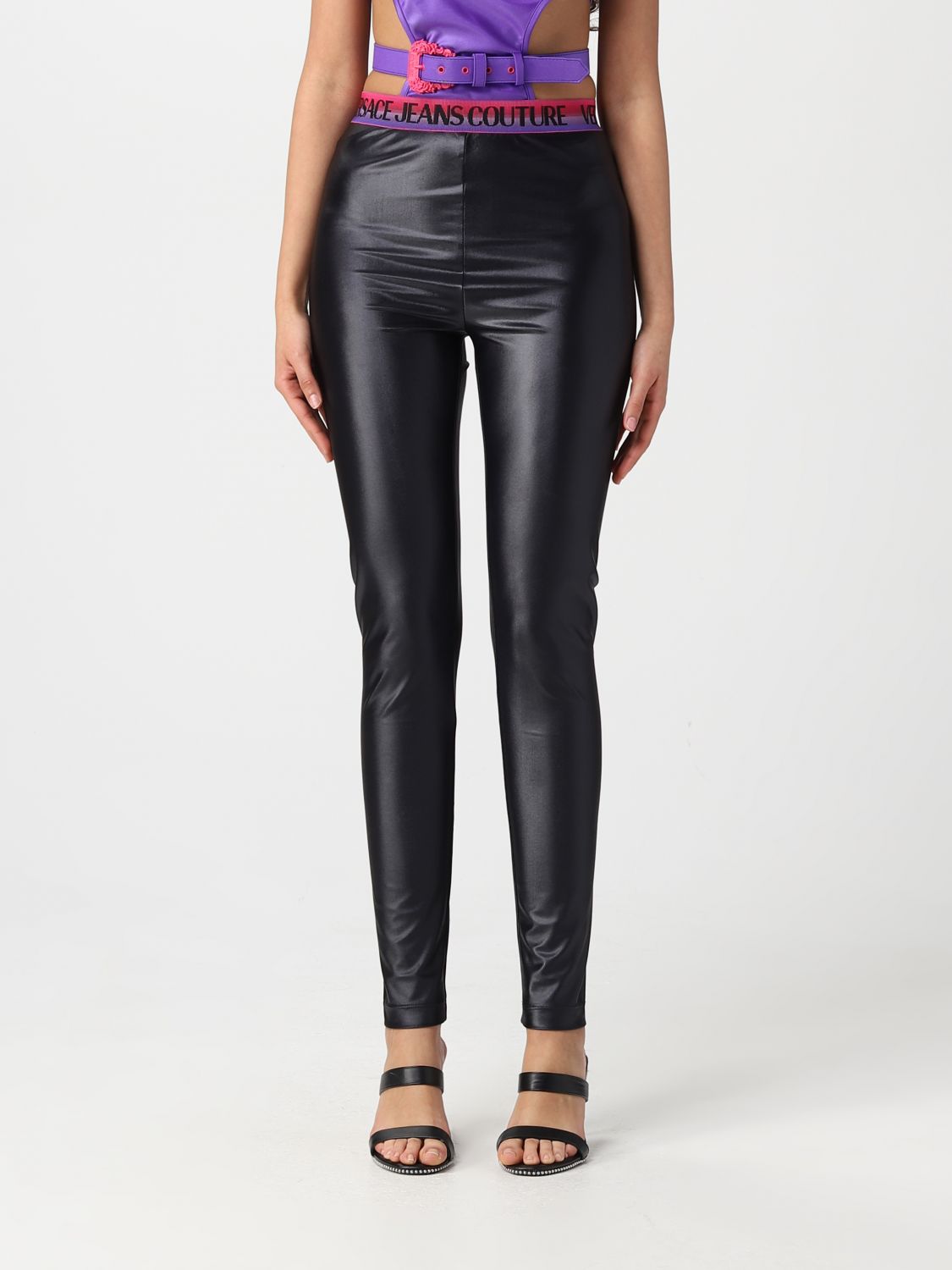 Versace Jeans Couture Trousers VERSACE JEANS COUTURE Woman colour Black