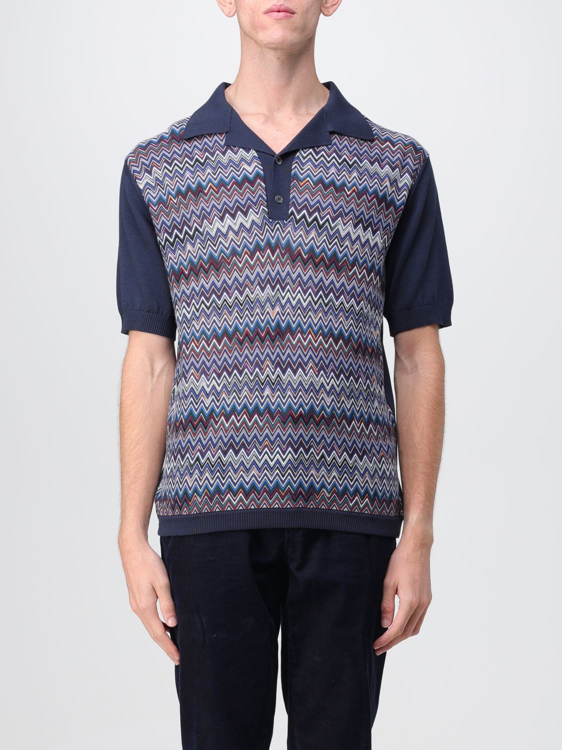 Missoni Polo Shirt MISSONI Men colour Navy