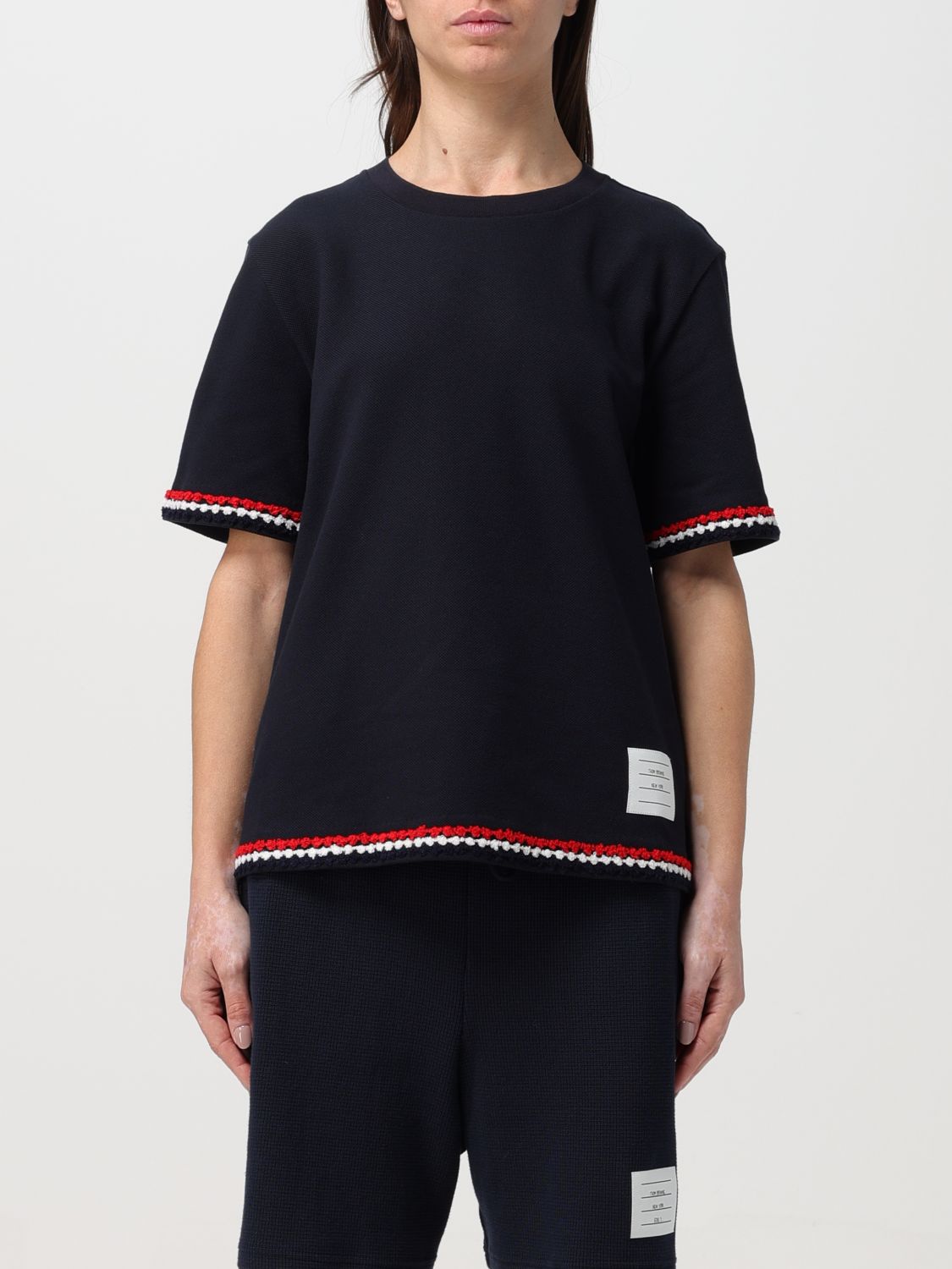 Thom Browne T-Shirt THOM BROWNE Woman colour Blue