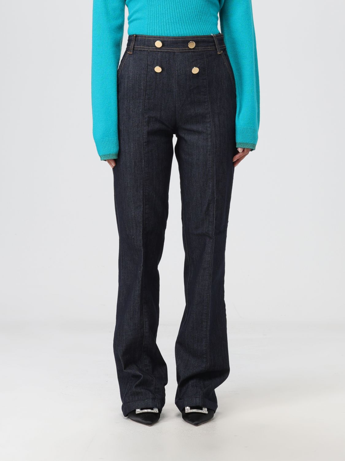 Liu Jo Trousers LIU JO Woman colour Denim