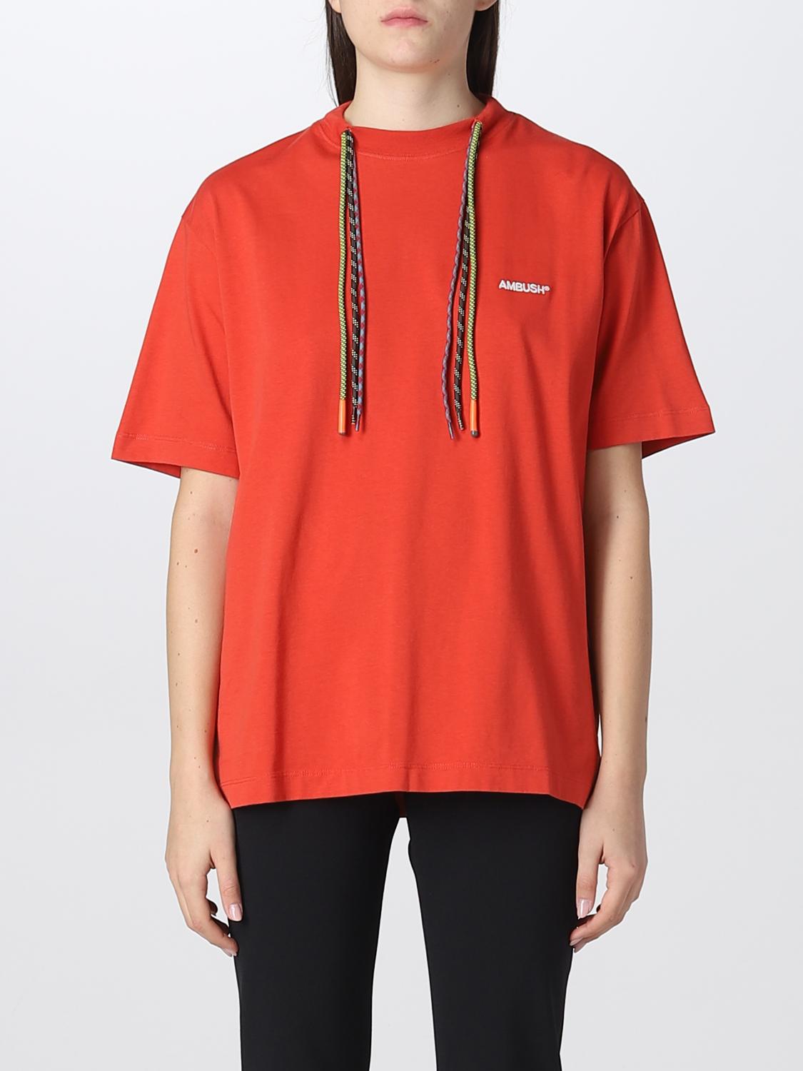 AMBUSH T-Shirt AMBUSH Woman colour Red