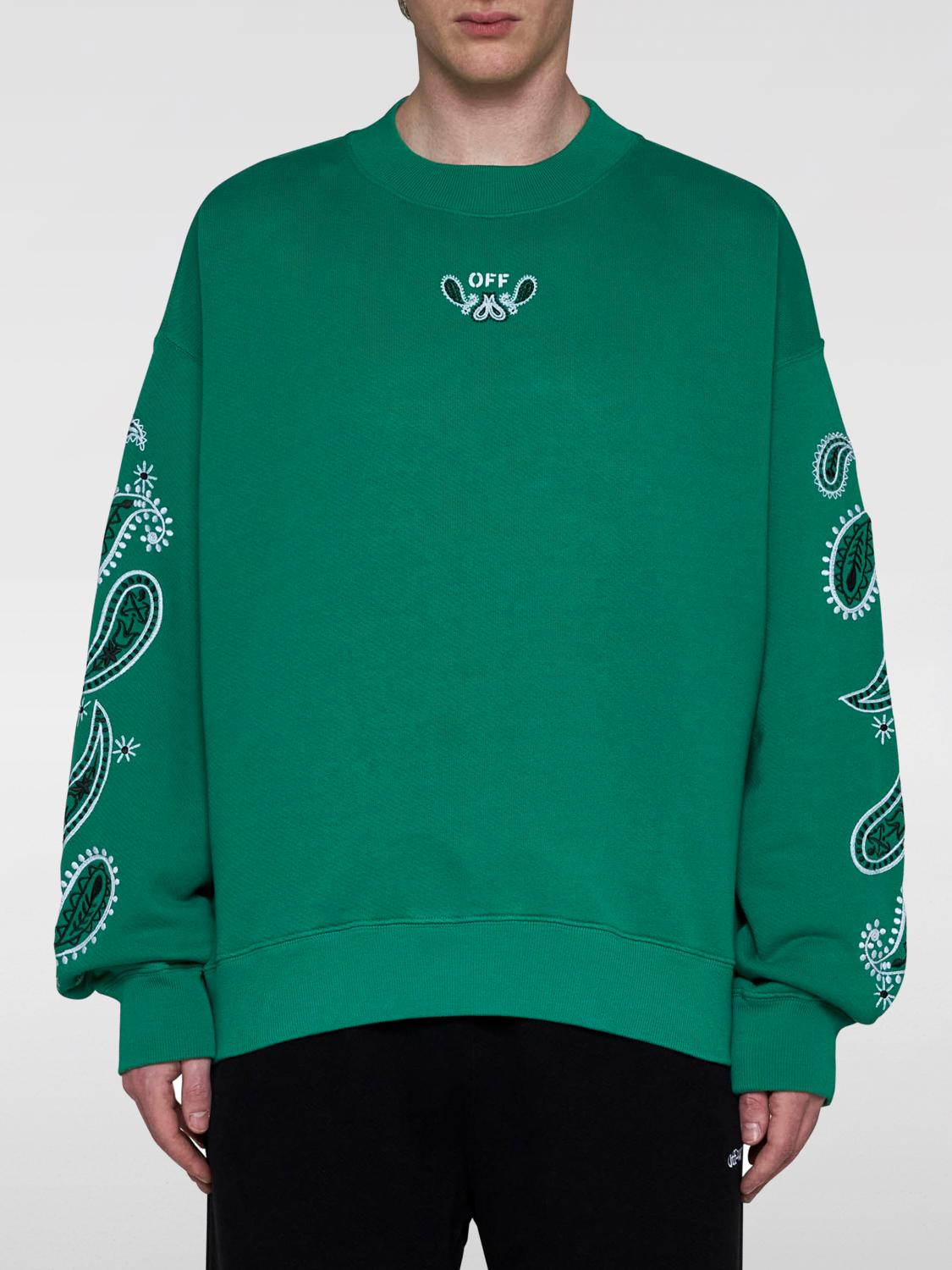 OFF-WHITE Sweatshirt OFF-WHITE Men color Green