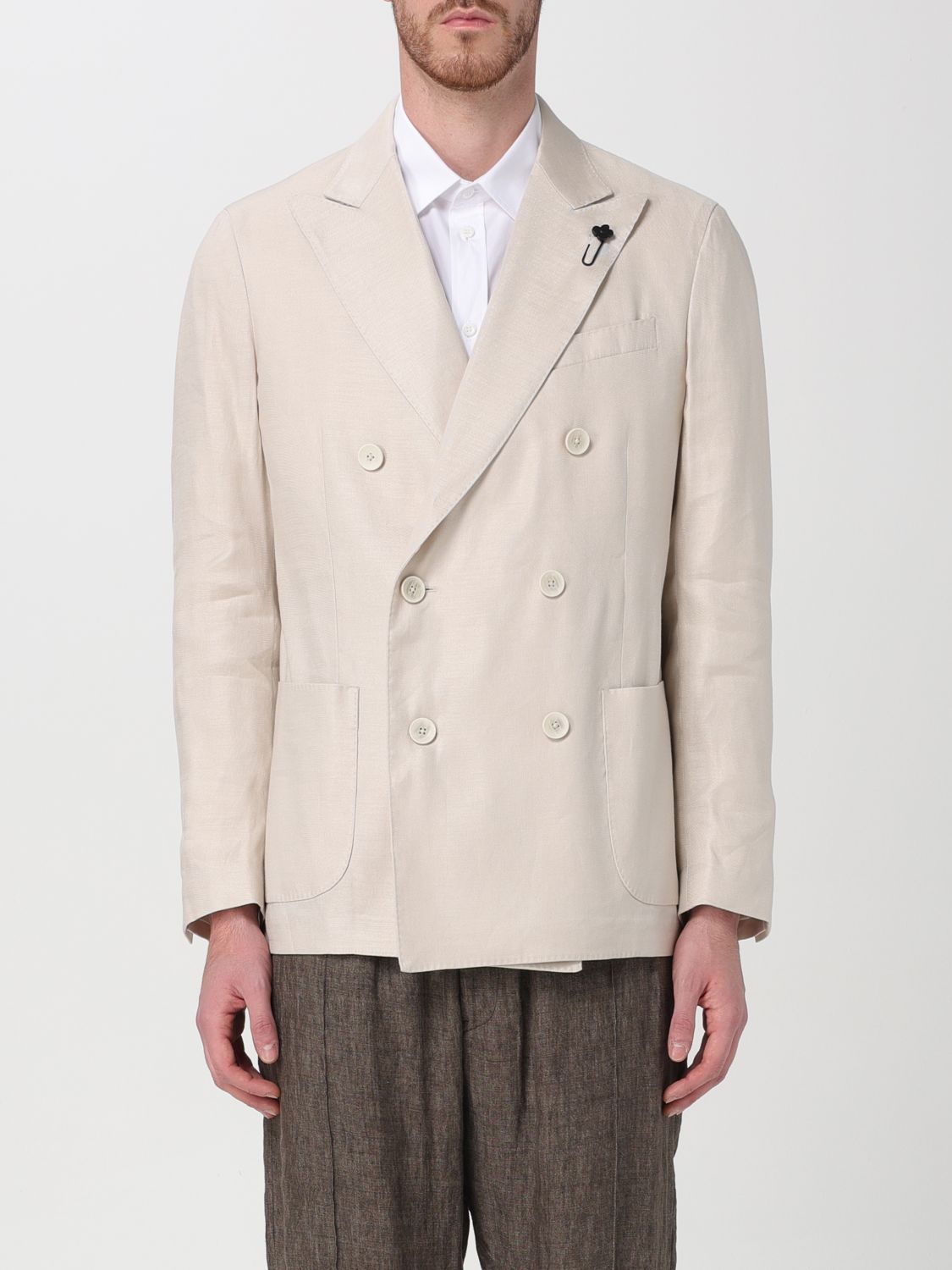 Lardini Jacket LARDINI Men colour Cream