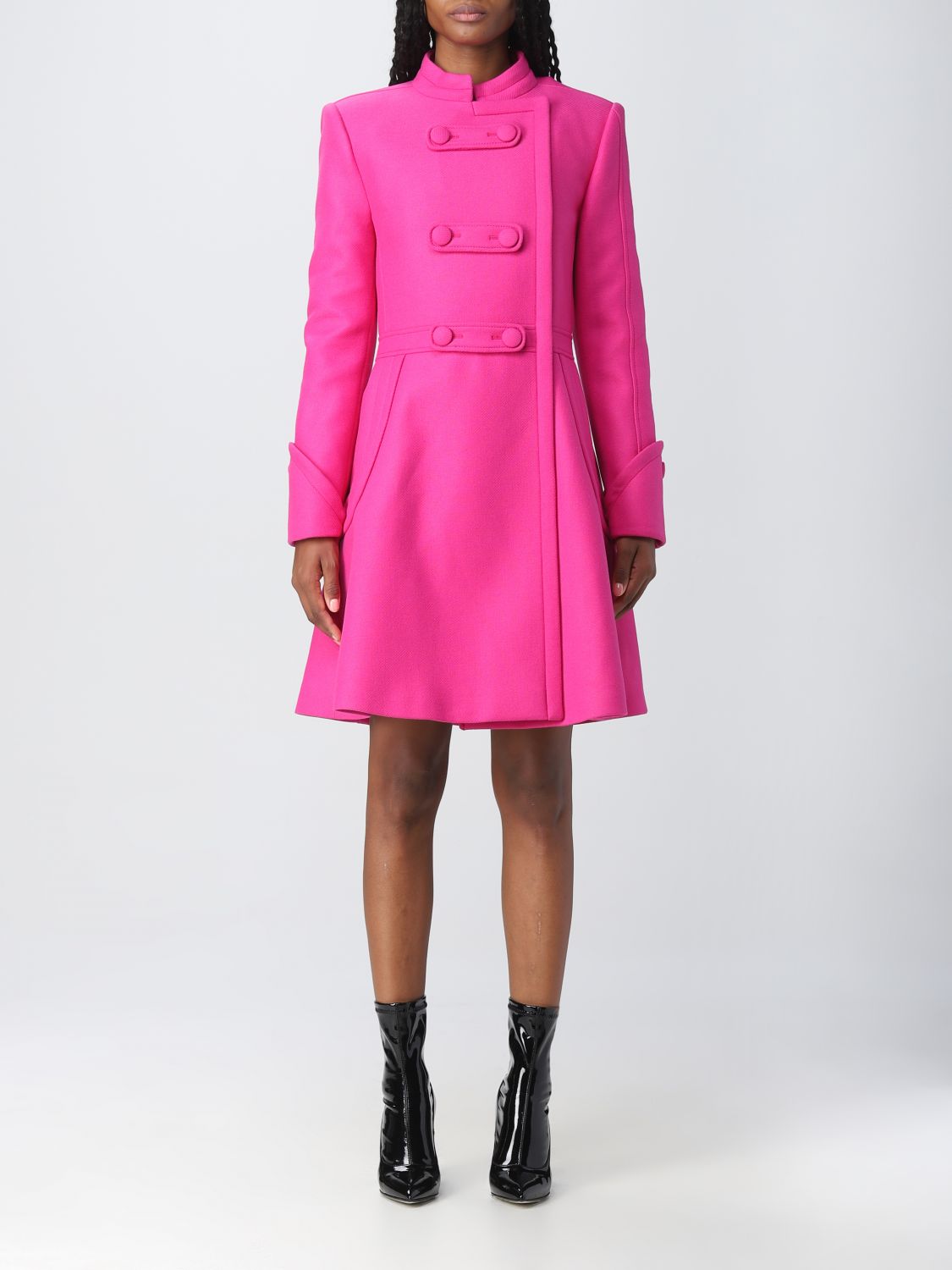 Moschino Couture Coat MOSCHINO COUTURE Woman colour Fuchsia