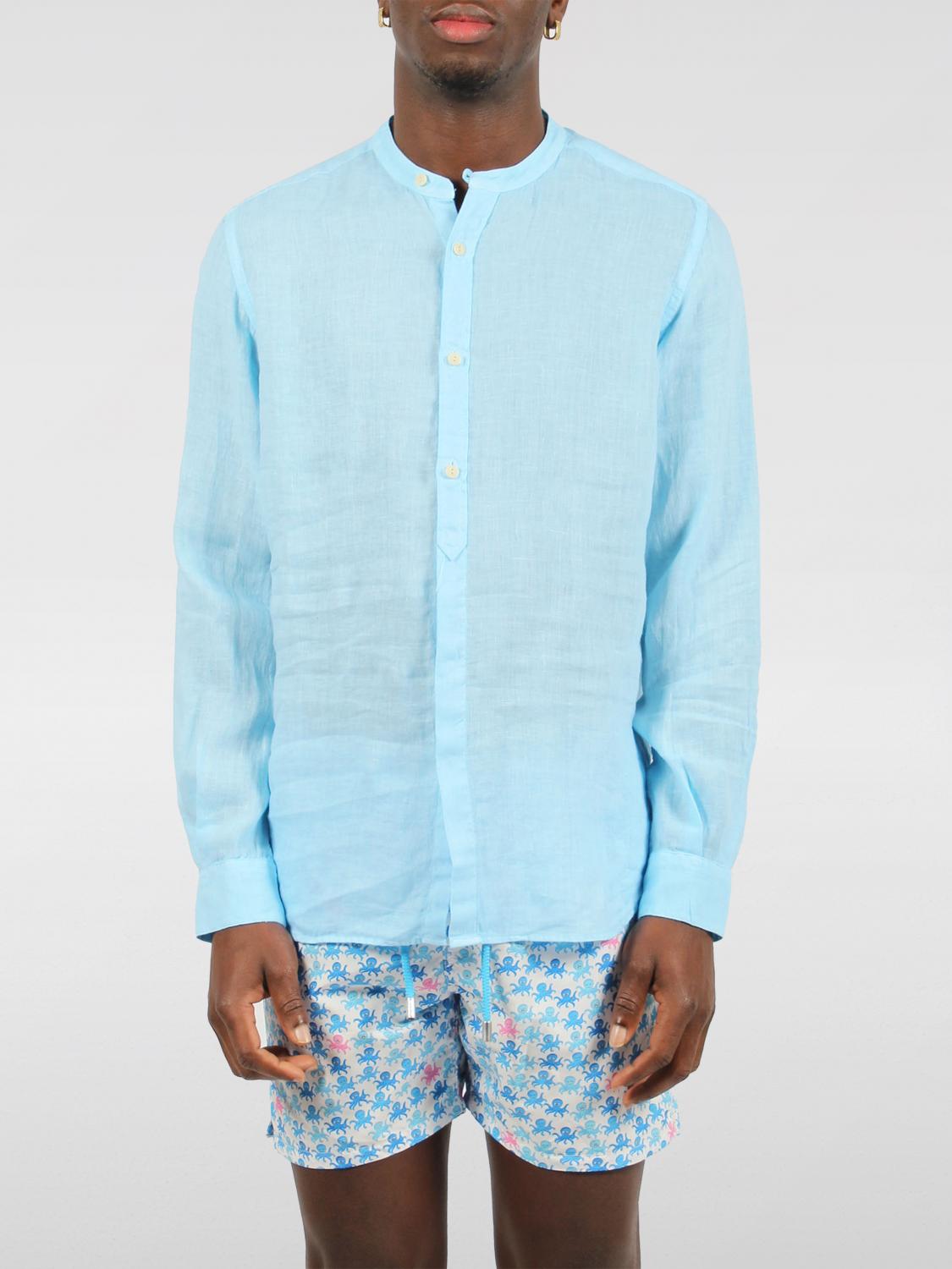 Mc2 Saint Barth Shirt MC2 SAINT BARTH Men color Gnawed Blue