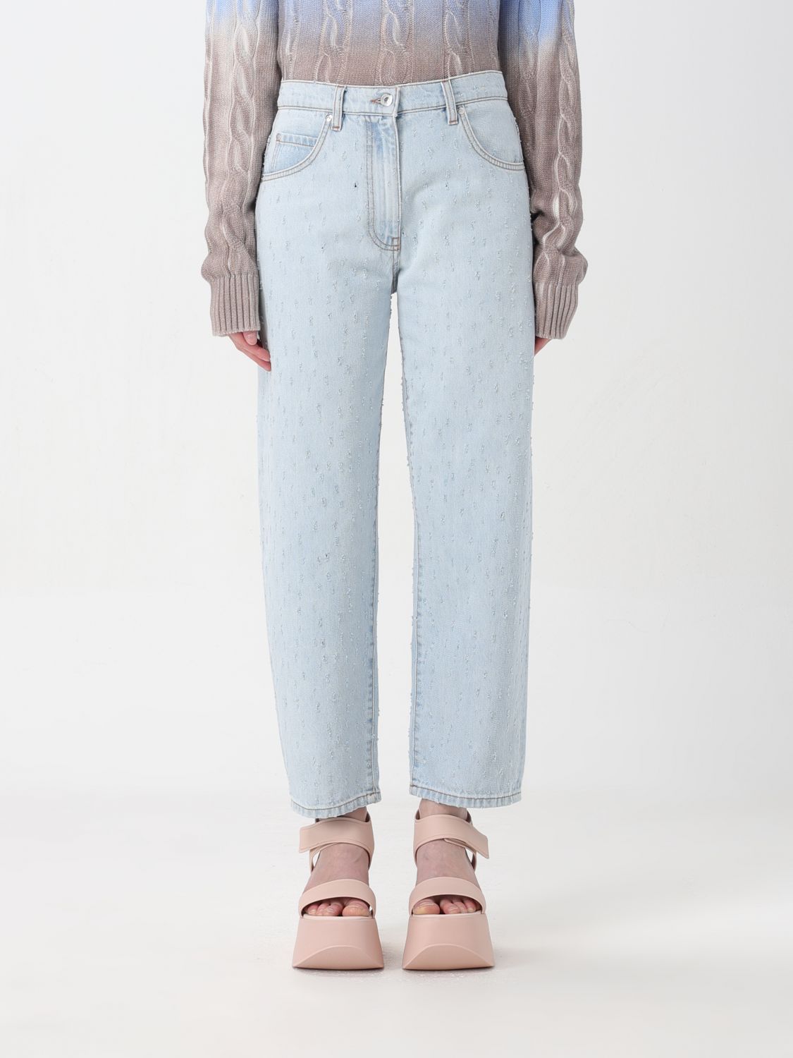 Msgm Jeans MSGM Woman colour Denim