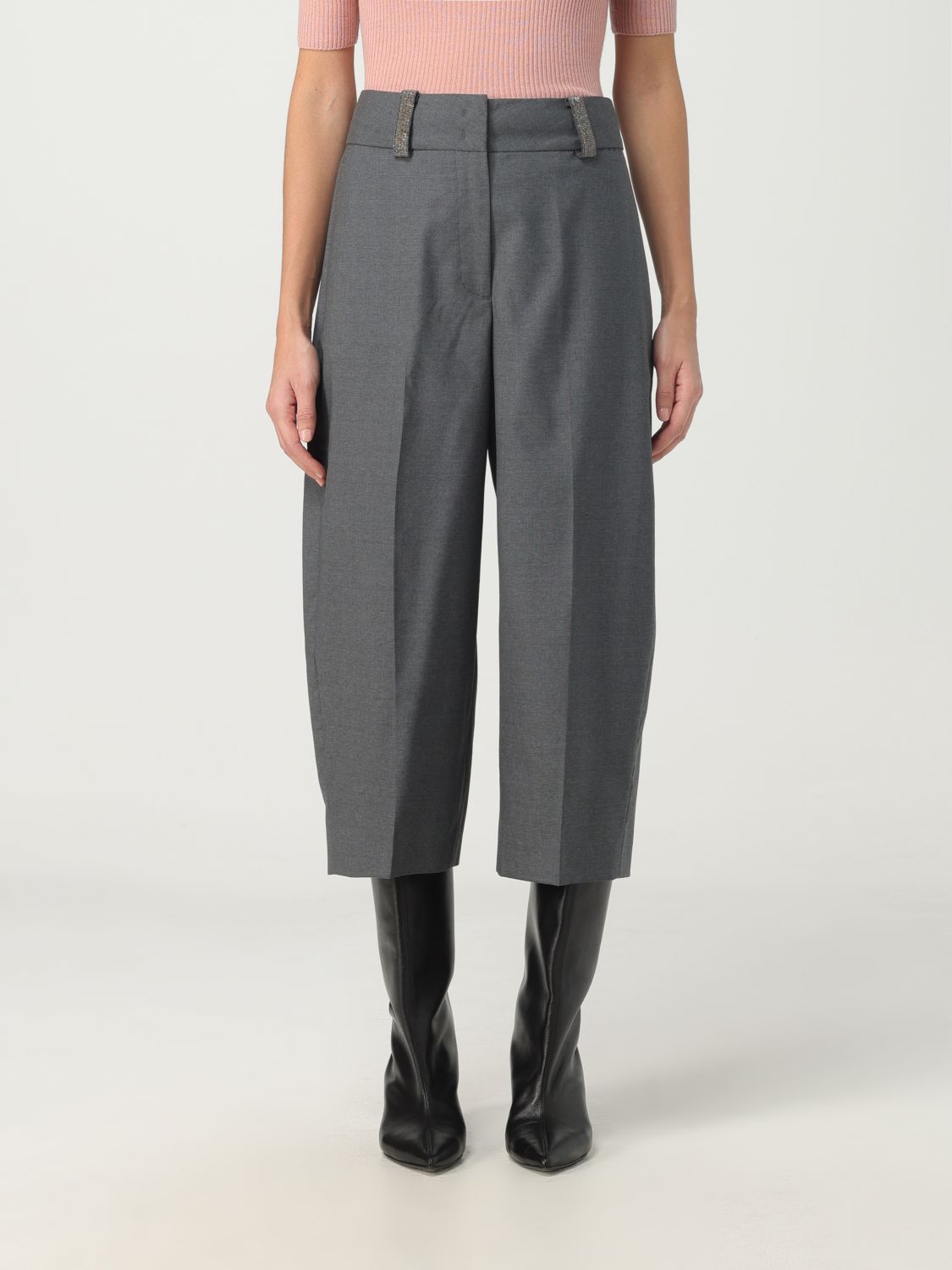 Fabiana Filippi Trousers FABIANA FILIPPI Woman colour Grey