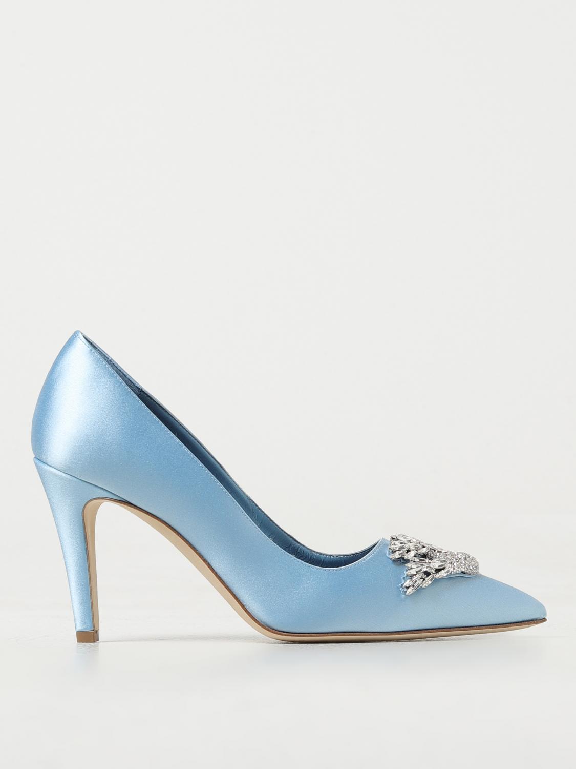 Manolo Blahnik Court Shoes MANOLO BLAHNIK Woman colour Blue