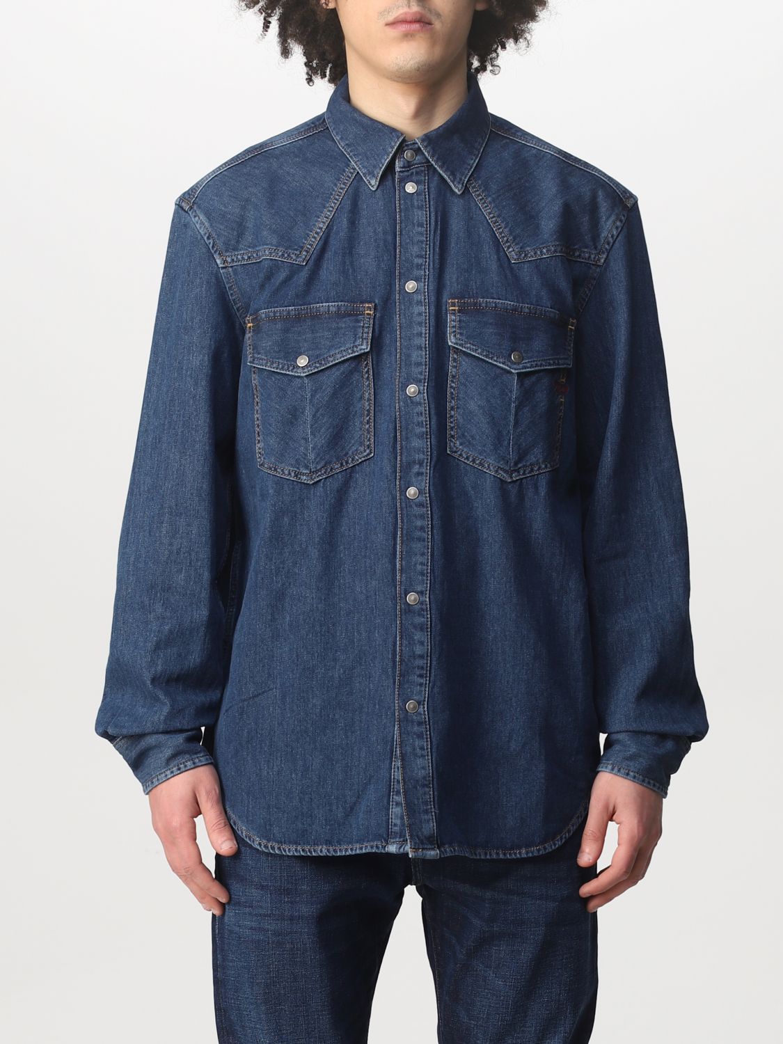 Diesel Shirt DIESEL Men colour Denim