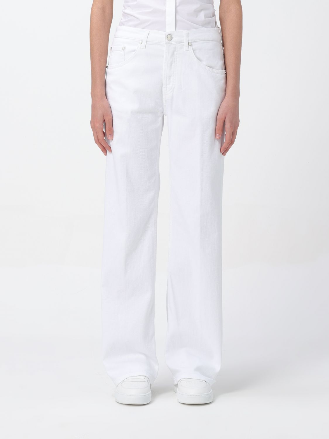 Dondup Trousers DONDUP Woman colour White