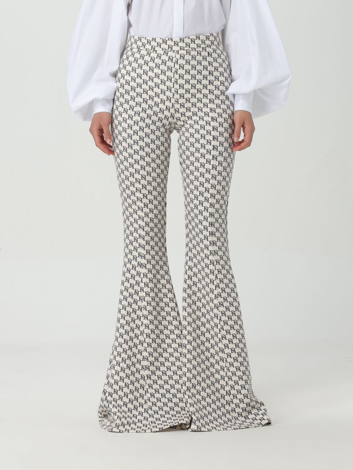 Elisabetta Franchi Trousers ELISABETTA FRANCHI Woman colour White