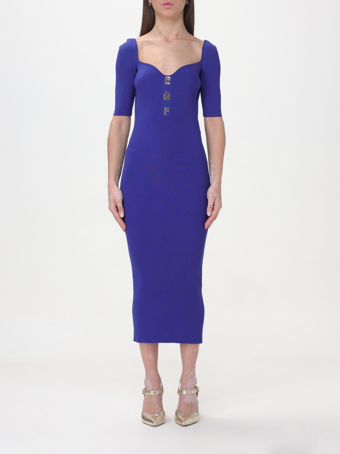 Elisabetta Franchi Dress ELISABETTA FRANCHI Woman colour Indigo