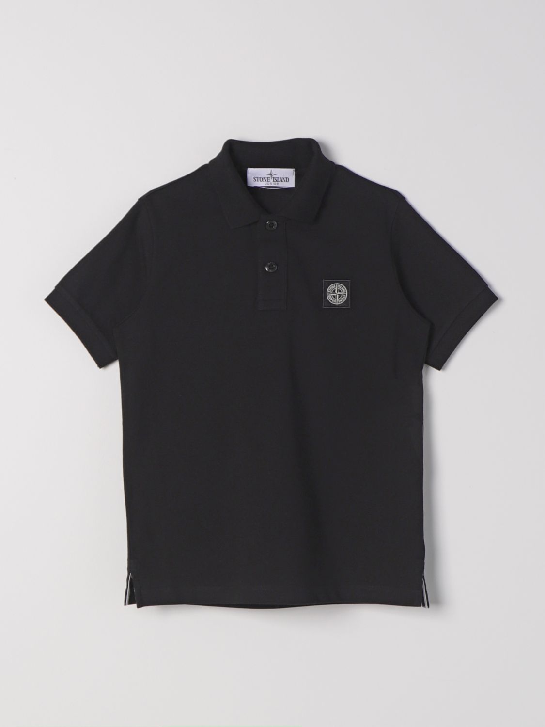 Stone Island Junior Polo Shirt STONE ISLAND JUNIOR Kids colour Black