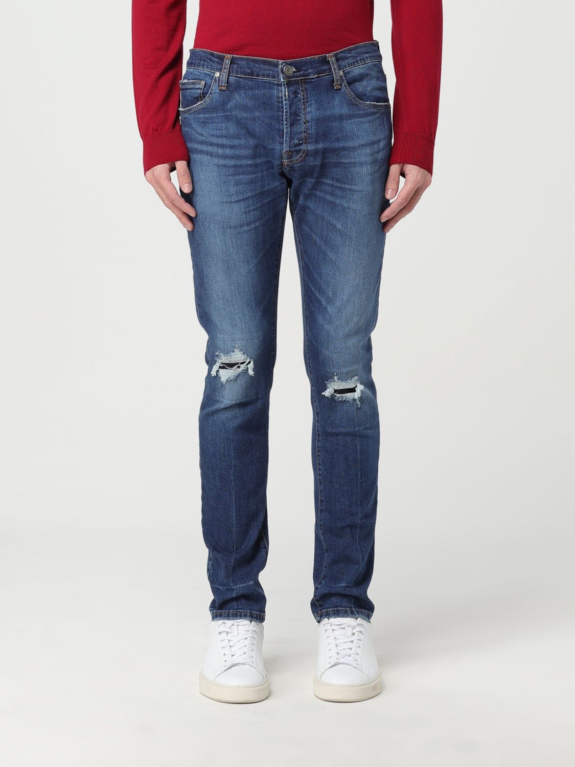 Daniele Alessandrini Jeans DANIELE ALESSANDRINI Men colour Denim