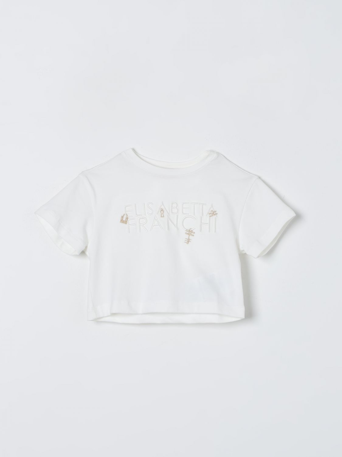 Elisabetta Franchi La Mia Bambina T-Shirt ELISABETTA FRANCHI LA MIA BAMBINA Kids colour Yellow Cream