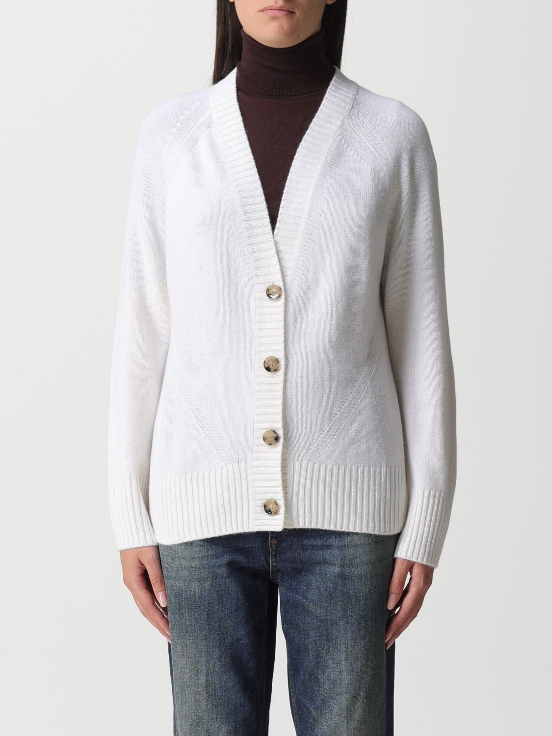 Allude Cardigan ALLUDE Woman colour White