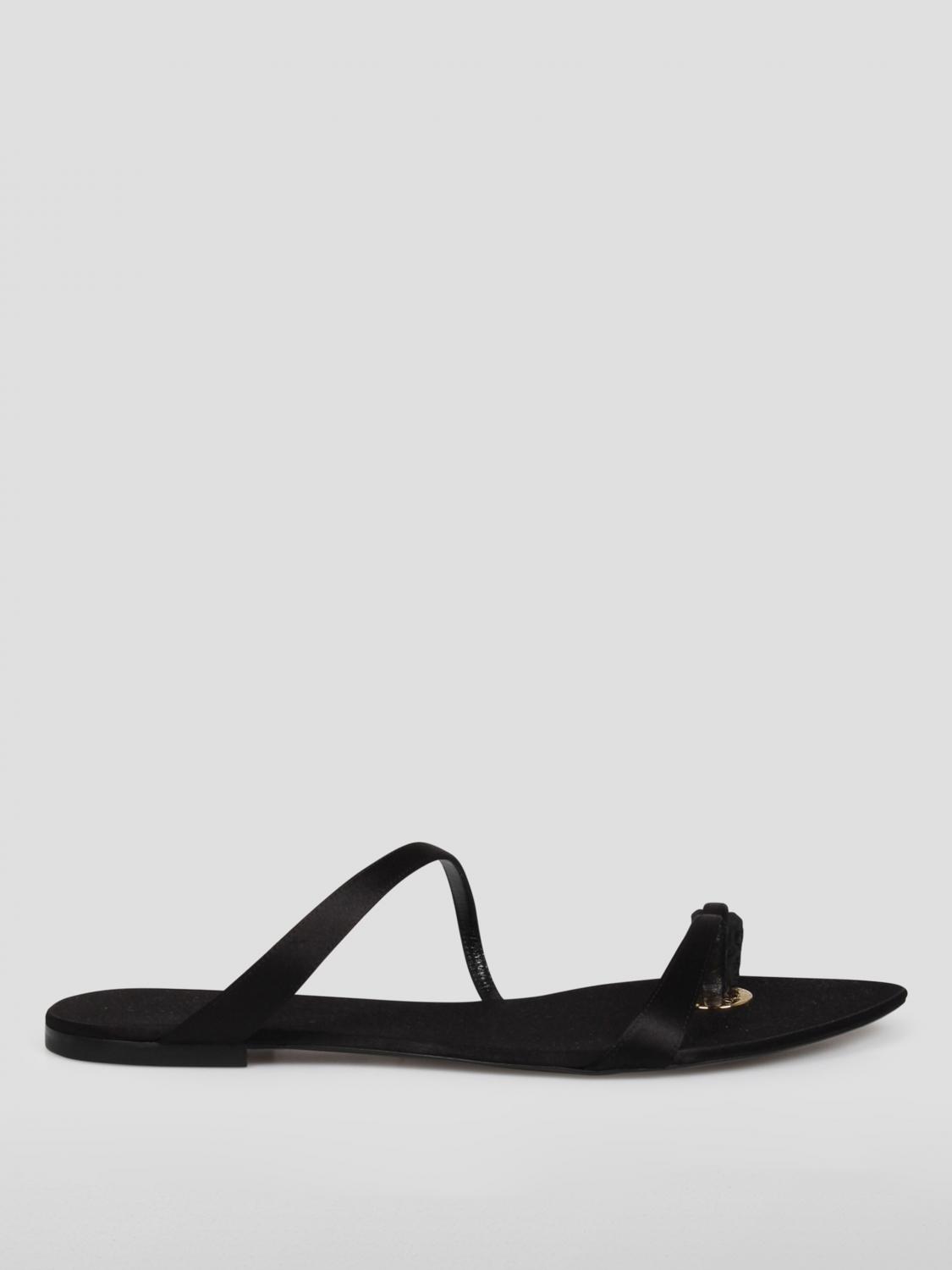 Saint Laurent Flat Sandals SAINT LAURENT Woman color Black