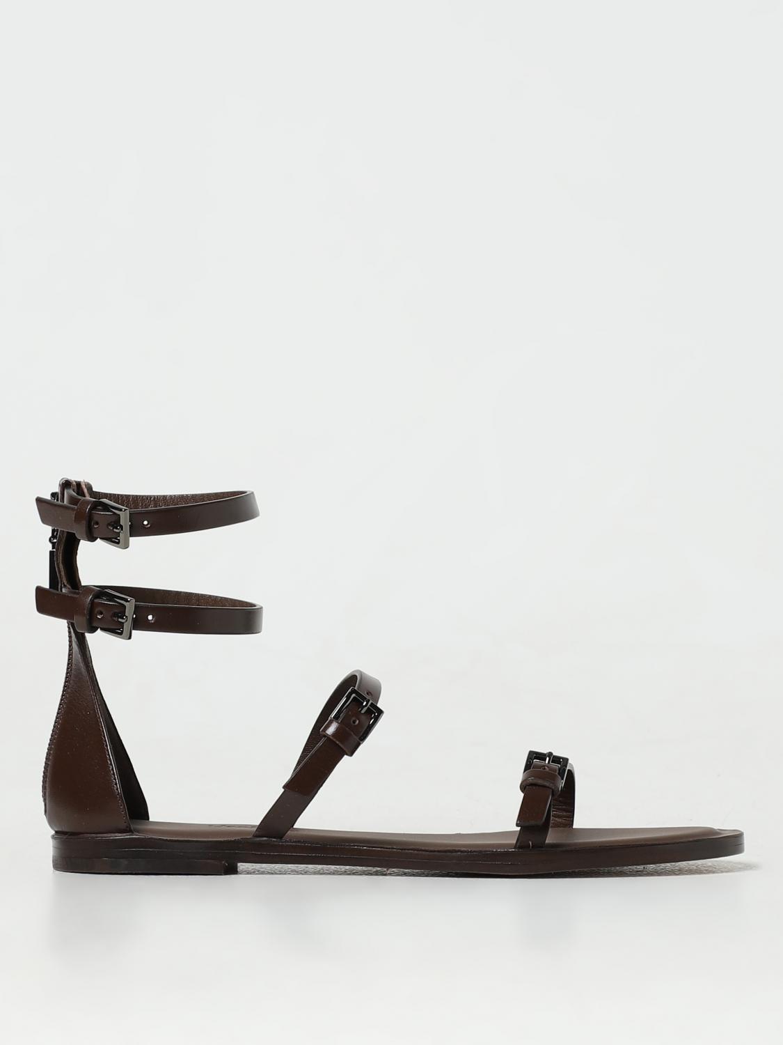 Max Mara Flat Sandals MAX MARA Woman colour Brown