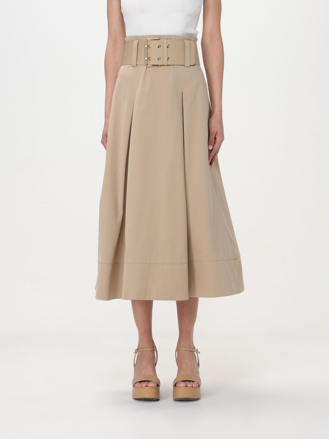 Elisabetta Franchi Skirt ELISABETTA FRANCHI Woman colour Sand