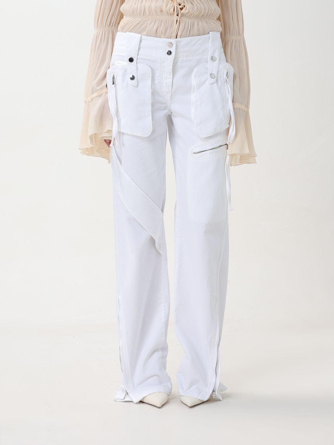 Blumarine Trousers BLUMARINE Woman colour White