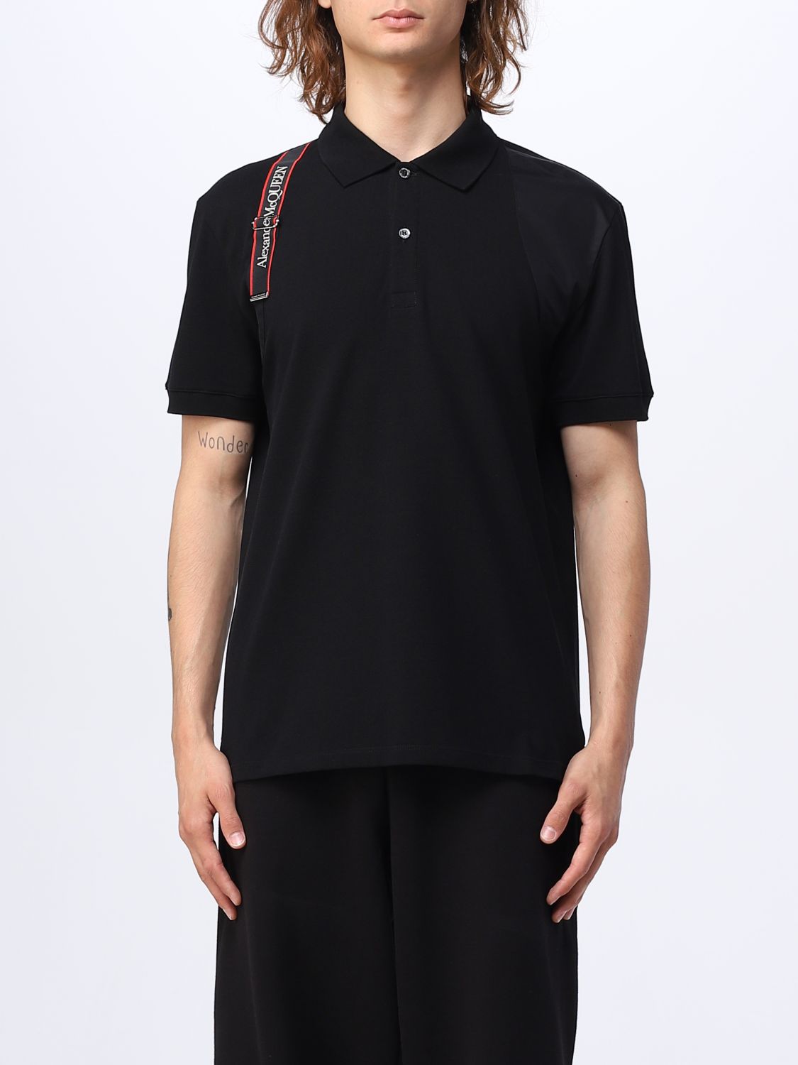 Alexander McQueen Polo Shirt ALEXANDER MCQUEEN Men colour Black