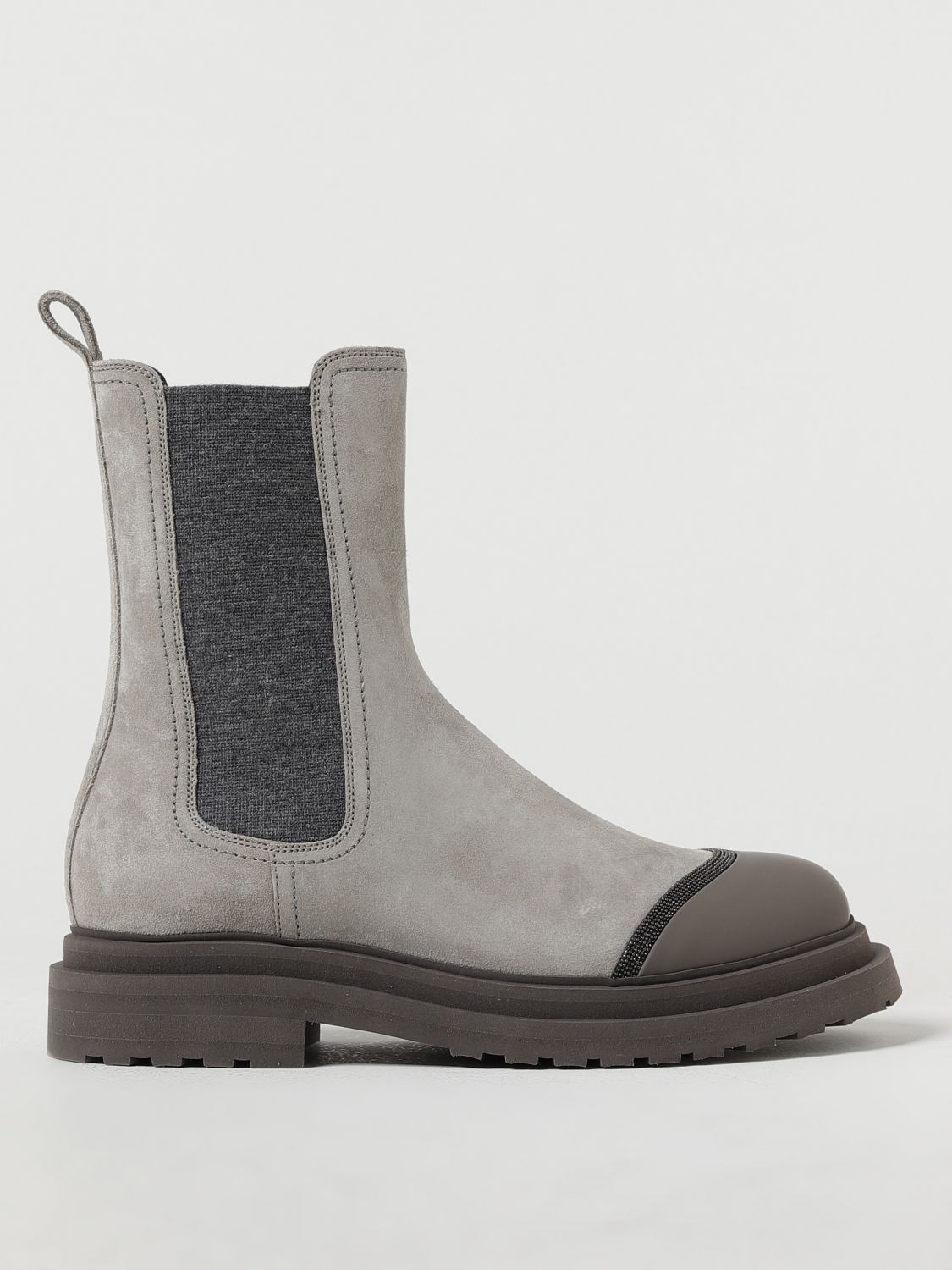 Brunello Cucinelli Flat Ankle Boots BRUNELLO CUCINELLI Woman colour Grey