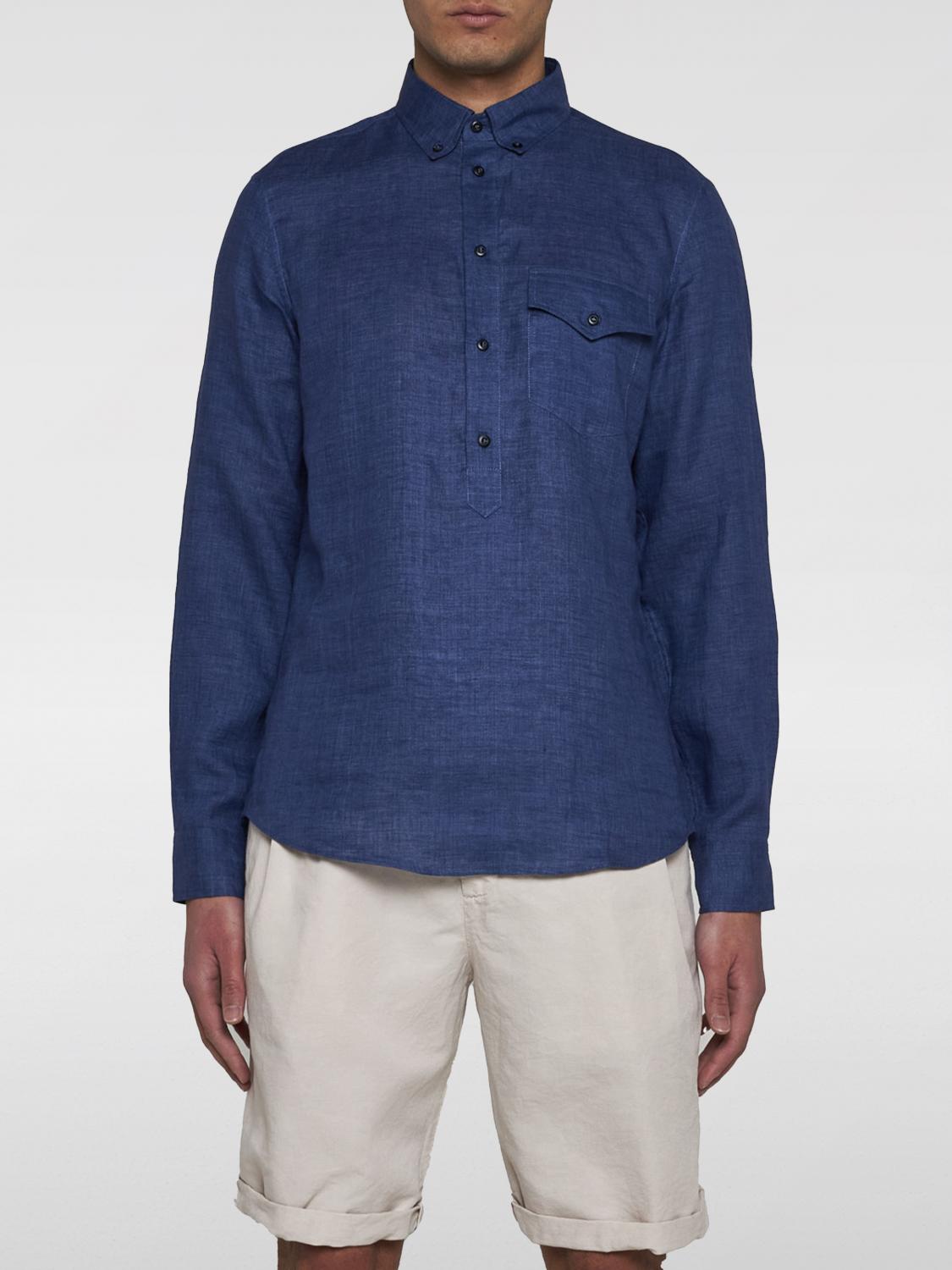 Brunello Cucinelli Shirt BRUNELLO CUCINELLI Men color Blue